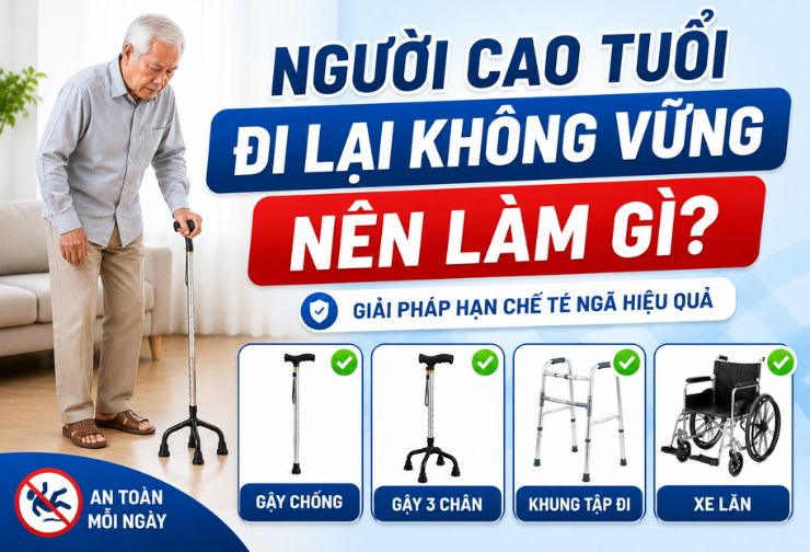 Người Cao Tuổi Đi Lại Không Vững Nên Làm Gì?